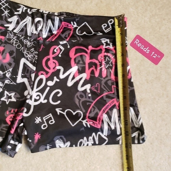 Justice Active Movement Dance Compression Shorts with Side Pockets - Size 16P - Picture 8 of 8